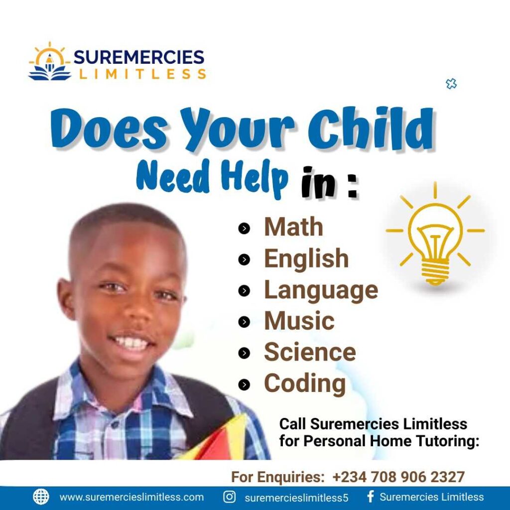 Home/Online Tutoring in Alimosho Lagos | Suremercies Tutors