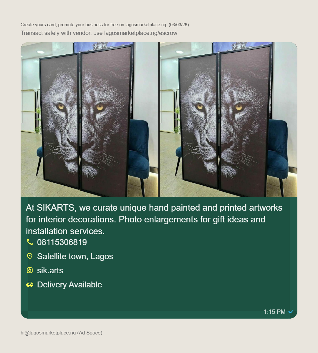 At SIKARTS, we curate unique hand painted and