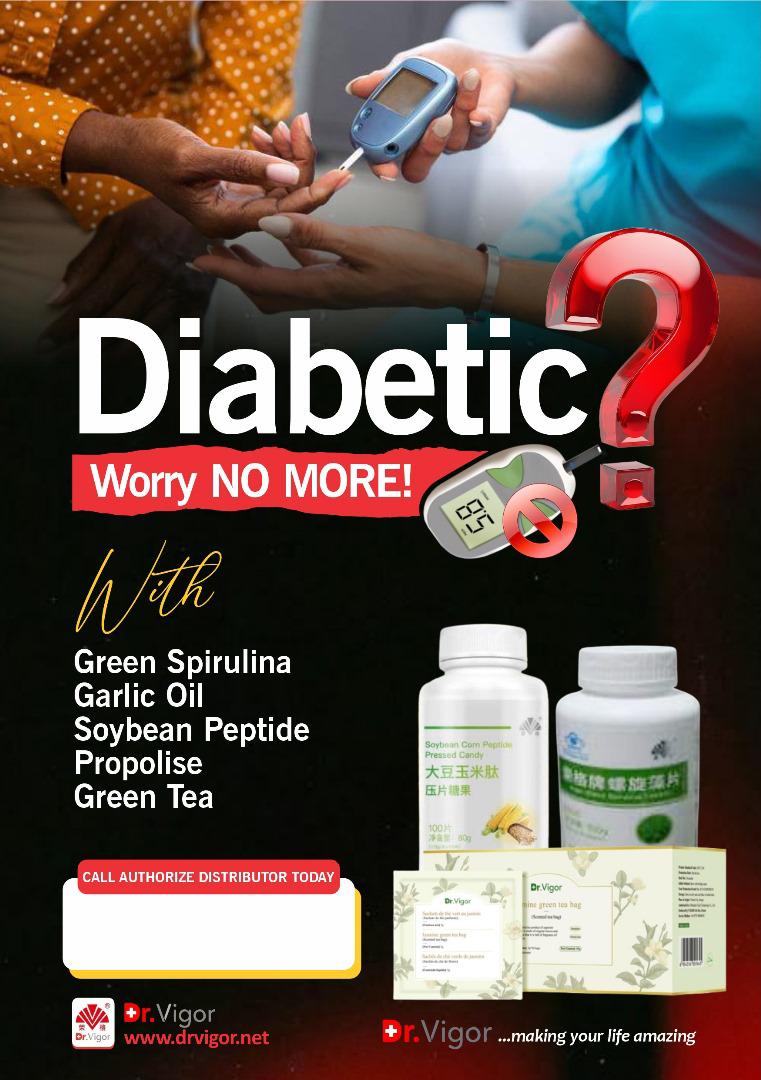 Are you diabetes no worries we hv it for you
