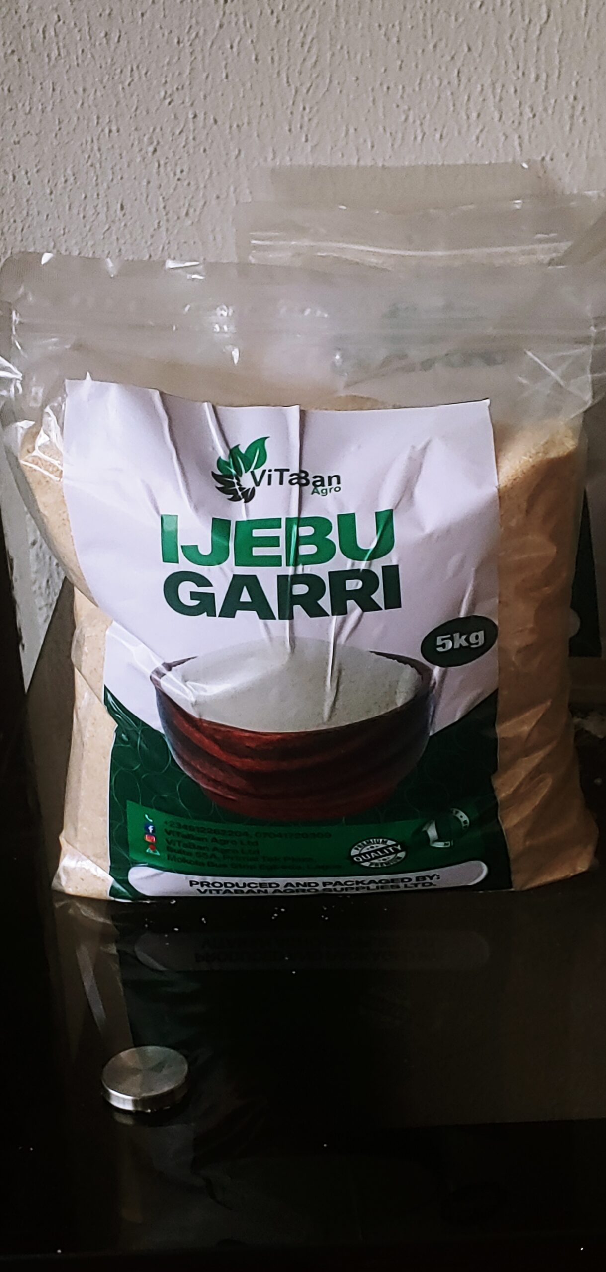 Stone Free beans, Ijebu Garri, Yellow Garri and Ofada Rice